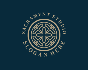 Sacrament - Christian Cross Fellowship logo design