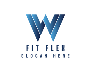 Fitness - Athletic Stadium Letter W logo design