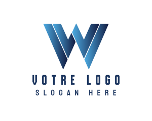 League - Athletic Stadium Letter W logo design