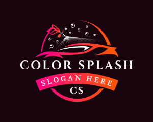 Sedan Car  Wash  logo design