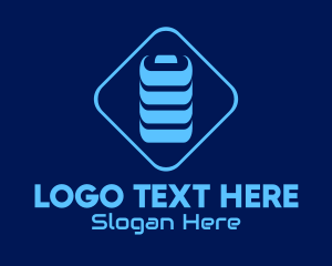 Power - Blue Battery Charge logo design