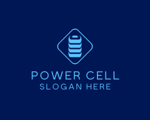 Battery - Blue Battery Charge logo design