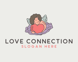 Courtship - Valentine Angel Wings logo design