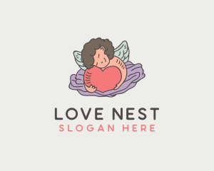 Valentines - Valentine Angel Wings logo design