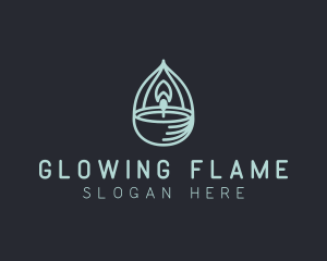 Candle - Spa Candle Decoration logo design