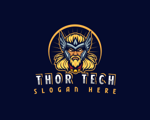 Thor Thunder Warrior logo design