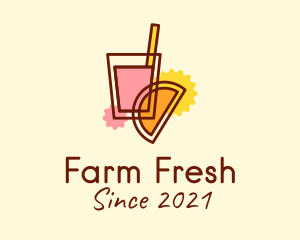 Fresh Fruit Cooler logo design