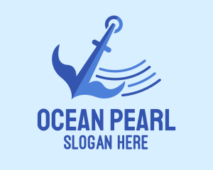 Swinging Ocean Anchor logo design