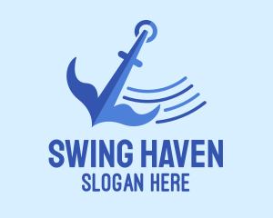 Swinging - Swinging Ocean Anchor logo design