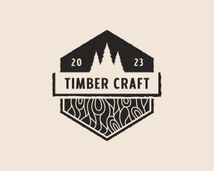 Wood - Timber Wood Carpentry logo design
