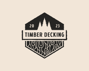 Timber Wood Carpentry logo design