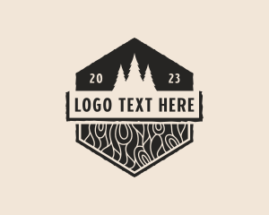 Log - Timber Wood Carpentry logo design