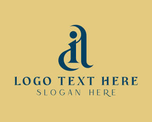 Letter Ia - Luxury Professional Enterprise Letter AI logo design