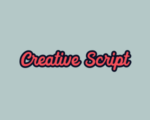 Retro Pop Script logo design