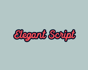 Retro Pop Script logo design