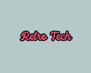 Retro Pop Script logo design