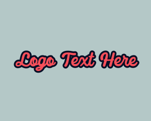 Script - Retro Pop Script logo design