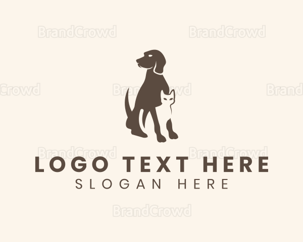 Dog Cat Veterinary Logo