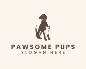 Dog Cat Veterinary logo design