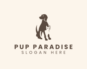 Dog Cat Veterinary logo design