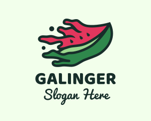 Watermelon Fruit Splatter Logo