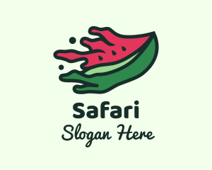 Watermelon Fruit Splatter Logo