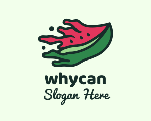 Juice Stand - Watermelon Fruit Splatter logo design