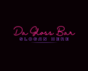 Modern Glow Neon Business logo design