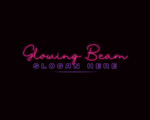 Modern Glow Neon Business logo design