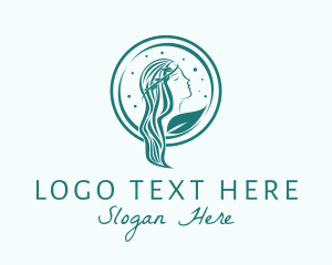Leaf - Natural Deity Woman logo design