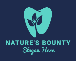 Natural Dental Tooth logo design