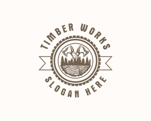 Lumber - Lumber Axe Woodwork logo design