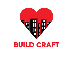 Love Buildings City logo design