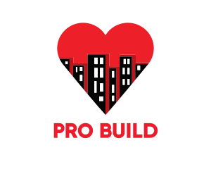 Love Buildings City logo design