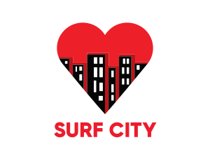 Love Buildings City logo design