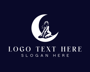 Moon - Sexy Moon Woman logo design