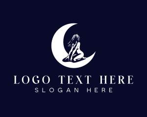 Undergarments - Sexy Moon Woman logo design