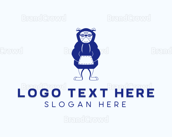 Pug Dog Hoodie Logo
