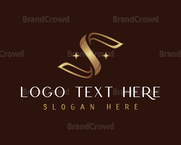 Luxury Ribbon Letter S Logo