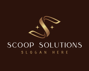 Luxury Ribbon Letter S logo design