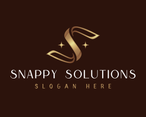 Luxury Ribbon Letter S logo design