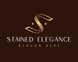 Luxury Ribbon Letter S logo design