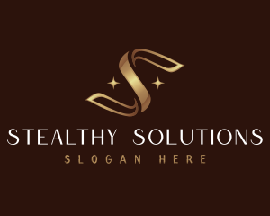 Luxury Ribbon Letter S logo design