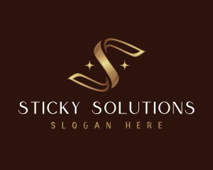 Luxury Ribbon Letter S logo design