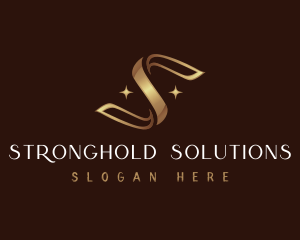 Luxury Ribbon Letter S logo design