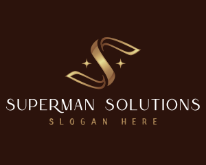 Luxury Ribbon Letter S logo design