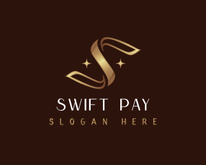 Luxury Ribbon Letter S logo design