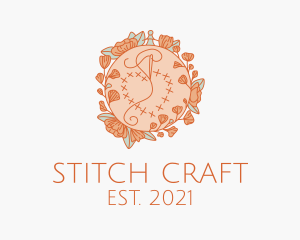 Spring Floral Embroidery  logo design