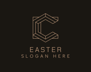 Advertising - Modern Geometric Letter C logo design