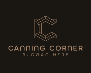 Modern Geometric Letter C  logo design